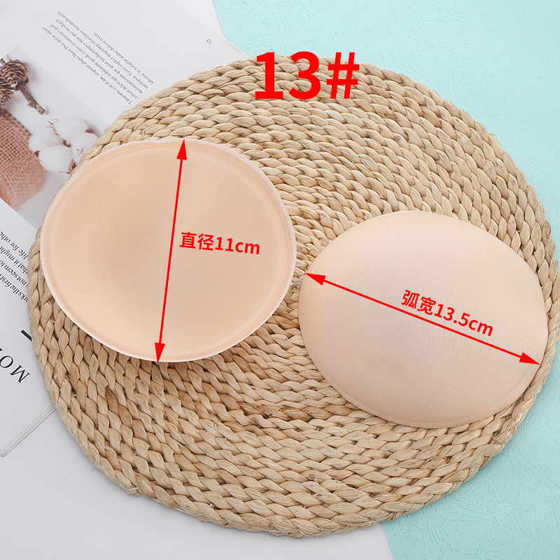 Hard Cotton Round Cup Breathable Breast Pad Insert Cup Bra Thermal Intimates Sports Yoga Sponge Push-Up Bra Pad