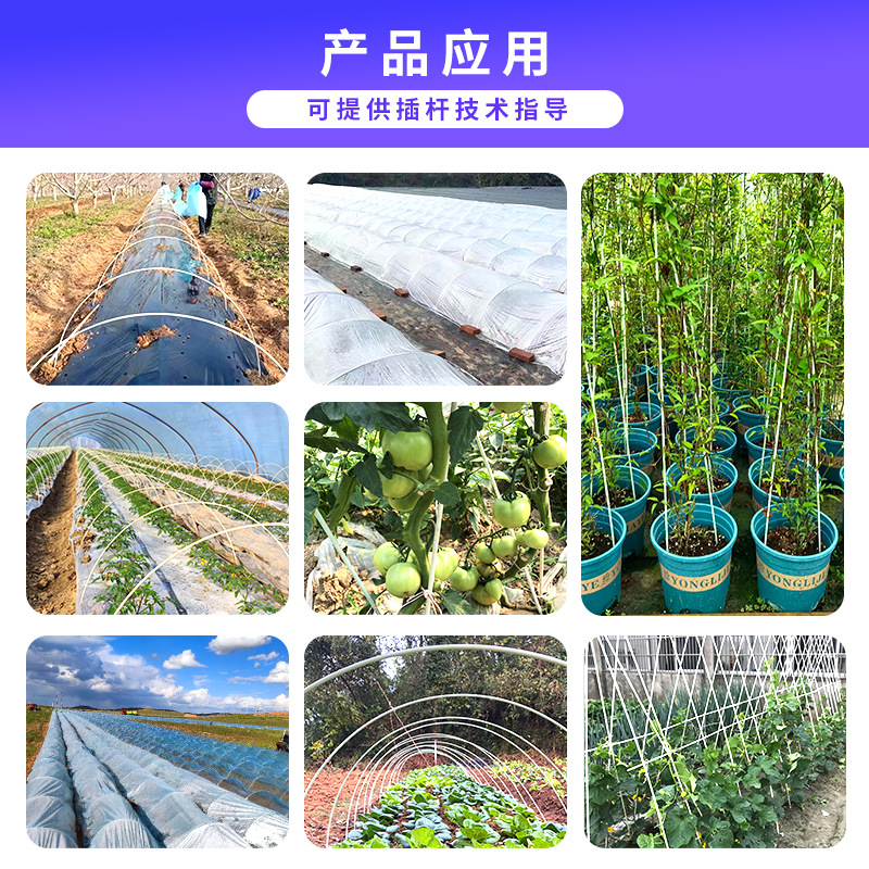 Fiberglass Poles for Arch-Shaped Greenhouses, Supports for Greenhouses, Flower Sheds, Vegetable Greenhouses, Agricultural Greenhouse Frame Poles