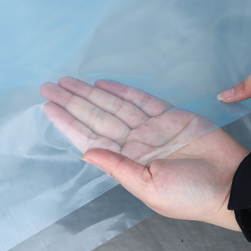 Greenhouse drip-free greenhouse film Light Blue anti-aging drip-free film plastic film pofilm transparent plastic cloth wholesale