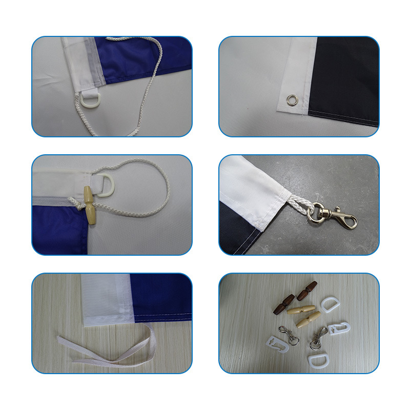 Flag Manufacturer Custom-Made Logo Team Flag Factory Flag Road Flag Custom-Made Outdoor Advertising Company Flying Flag Volunteer Flag