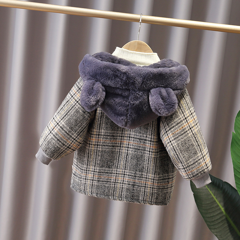 Children's Winter Clothing, Kidsren's Winter Clothing, Baby Fleece Woolen Jacket, Boy Baby Girl Hooded Cotton Coat, New Winter Style