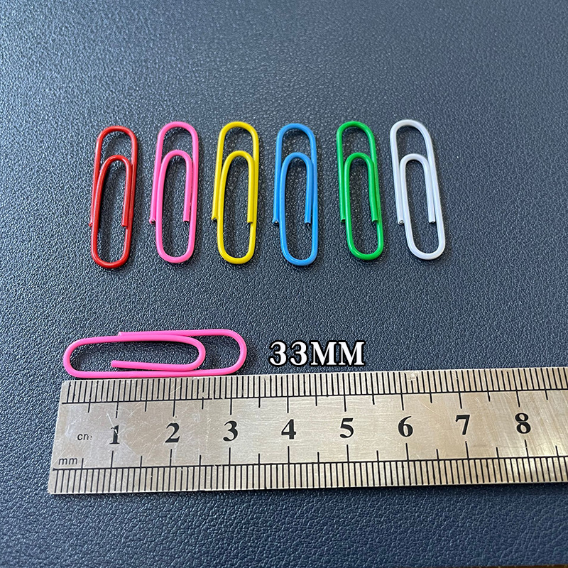 Color paper clip 28mm paper clip 33mm folder folder 50mm multicolor 25mm color paper clip