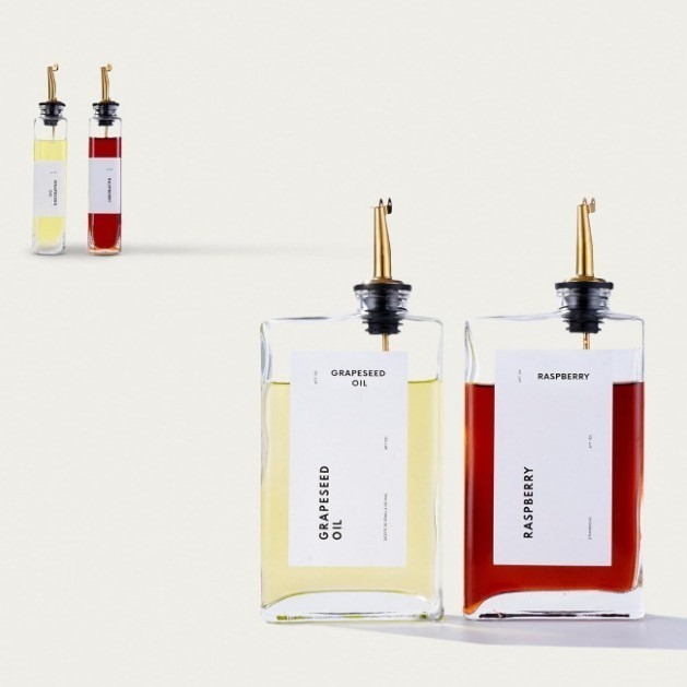 Amazon Exclusive Oil Bottle 11.8oz Large Capacity Kitchen Soy Sauce Vinegar Flavor Empty Bottle with Oil Control and Oil Mouth Bottle