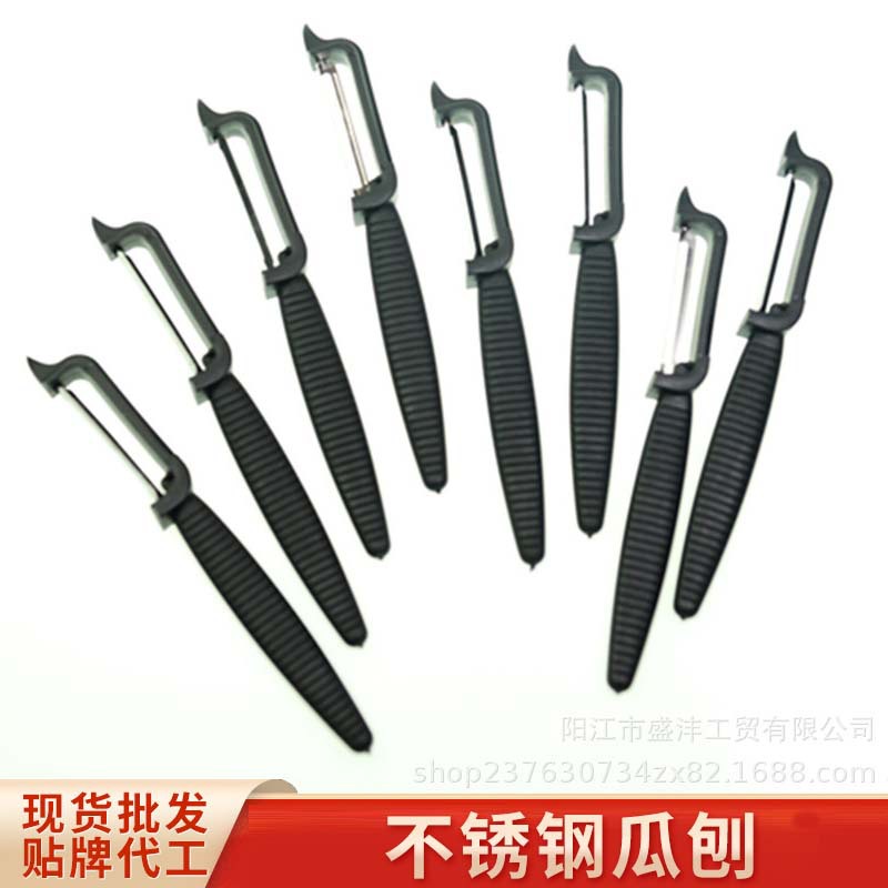 Оптовая продажа ножа для дыни, пластиковый и нержавеющий нож, набор из шести и восьми ножей