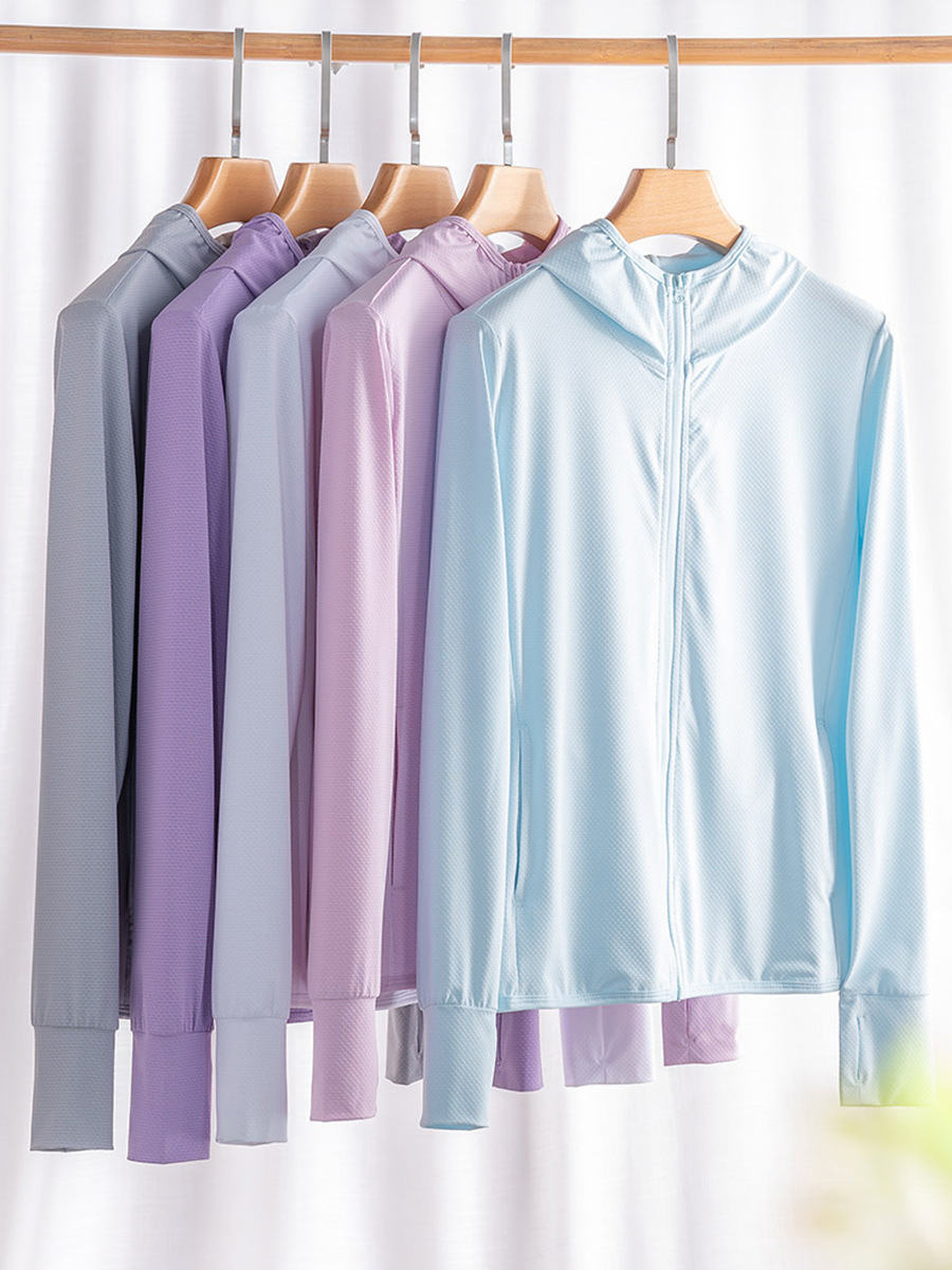 Семейная одежда с защитой от солнца для мужчин и женщин, анти-УФ пара вязаная одежда, возможность печати логотипа