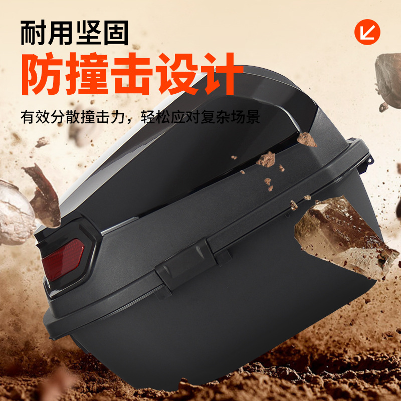 Universal Electric Vehicle Trunk for Aima, Yadea, and Loncin Electric Scooters, Large Capacity Motorcycle Tail Box Storage Box