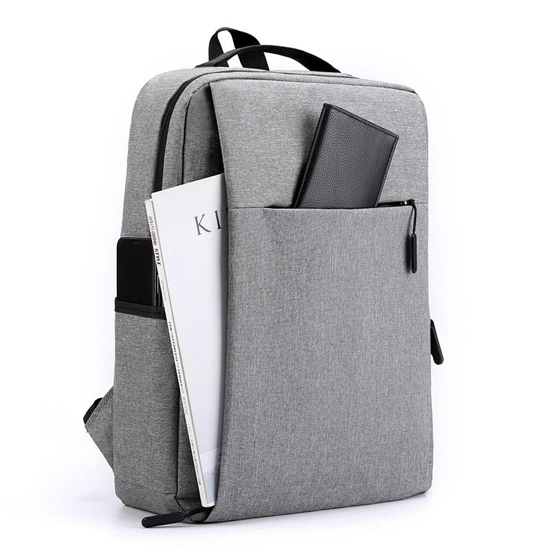 New Printed Logo Backpack Men's Business Computer School Bag Casual Outdoor Travel Business Trip Commuter Backpack