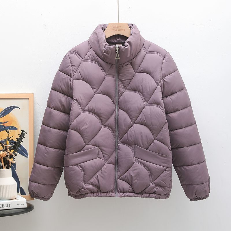Ladieswear's Autumn and Winter Women's down Cotton Outwear, Middle-Aged Cotton Outwear, Large Size, Slimming Look, Small Cotton-Padded Jacket, Short Style, 40 and 50 Years Old, Western Style
