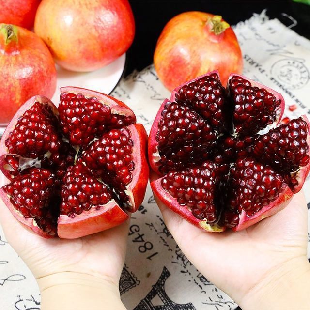 Tunisian Soft Seed Pomegranate Sichuan Huali Pomegranate Seasonal Fresh Fruit 5kg Red Heart Crystal Sweet Pomegranate