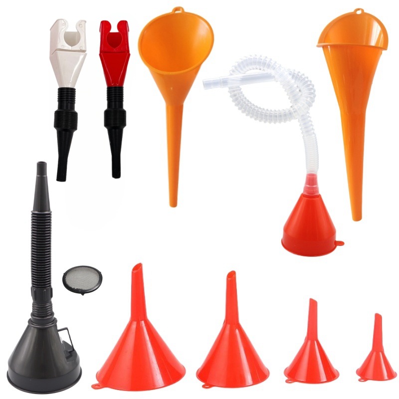 Воронка для заправки с фильтром и телескопической трубкой для автомобилей и мотоциклов