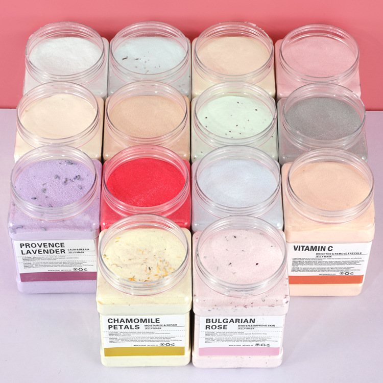 Rose Petal Crystal Jelly Mask Powder Vampire Anti-Aging Water Brightening Soft Mask Powder 650g Foreign Trade Wholesale