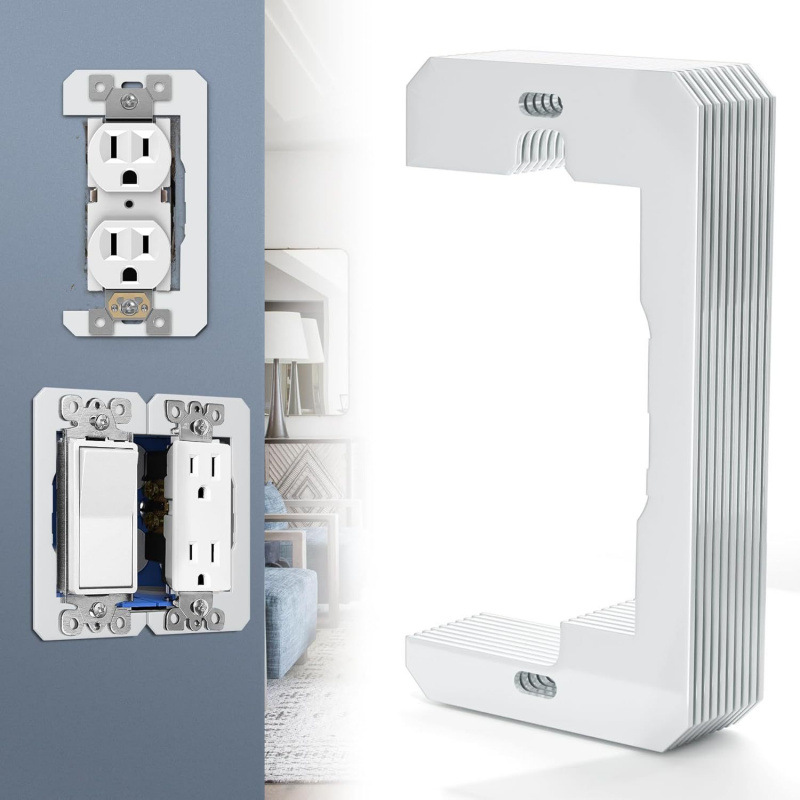 Американская розетка стеновая пластина-проставка металлическое устройство для установки уровня стеновой пластины