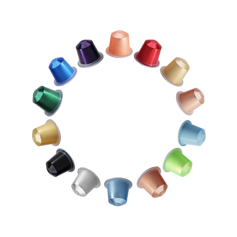 Factory production wholesale disposable coffee machine special capsule with rubber ring aluminum foil film