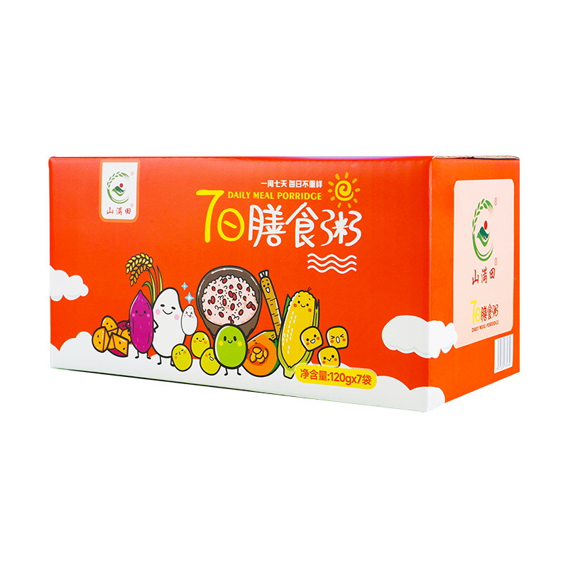 Seven-day porridge cereal porridge 120g * 7 bags of nutrition porridge purple potato black rice porridge coarse grain combination breakfast porridge raw materials