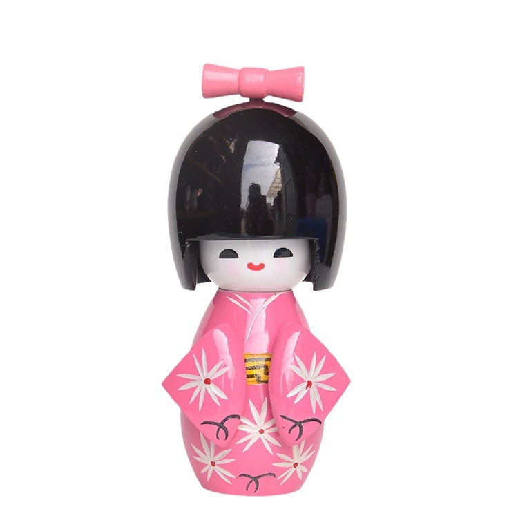 Japanese folk Kimono Doll dual puppet wooden doll Japanese decorative ornaments Wall doll jujiu house decoration