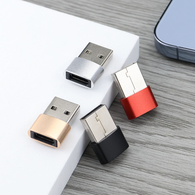 Type-C Female to Usb2.0 Mobile Phone Adapter Headphone Car Charging Adapter Otg Fast Charging Adapter Tpc