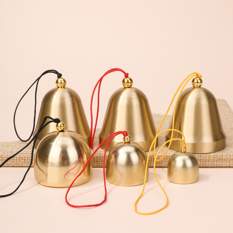 Brass wind chimes Bell hollow out Hanfu sachet Bell pendant car pure copper wind chimes ancient style Creative Gifts Wholesale