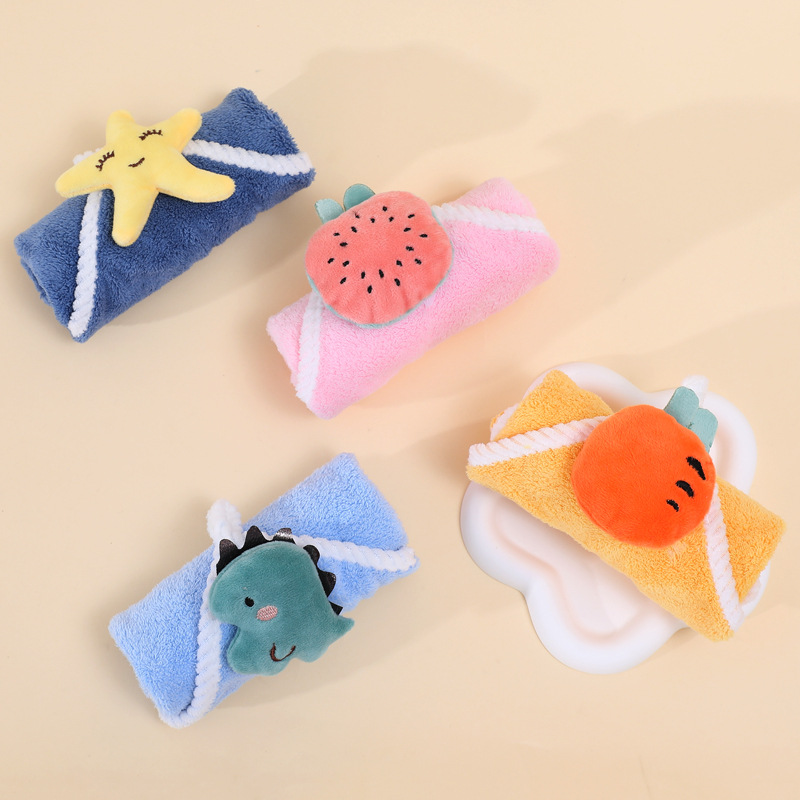 Coral fleece children's towel towel towel absorbent festival kindergarten small gift full moon small gift hand gift towel