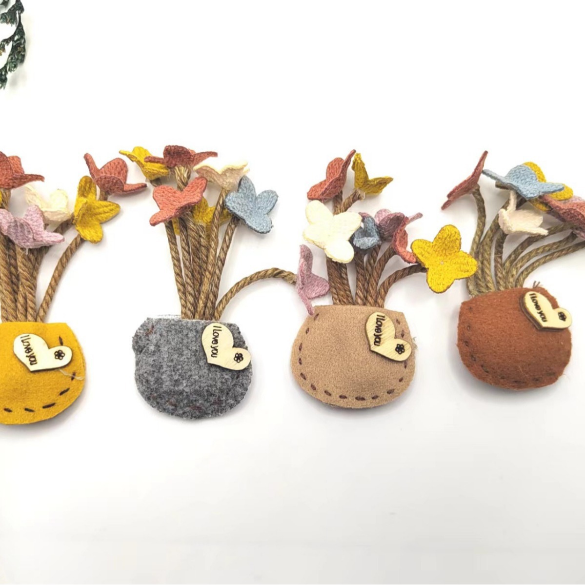 Оригинальный авторский DIY цветочный горшок, тканевый горшок, ручная работа, креативные аксессуары для одежды и сумок