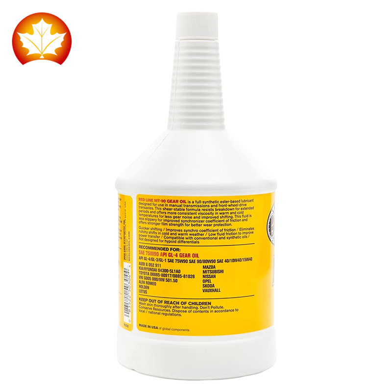 Red line MT-90 ester fully synthetic manual transmission oil gear oil 75W-90 GL-4 imported from the United States