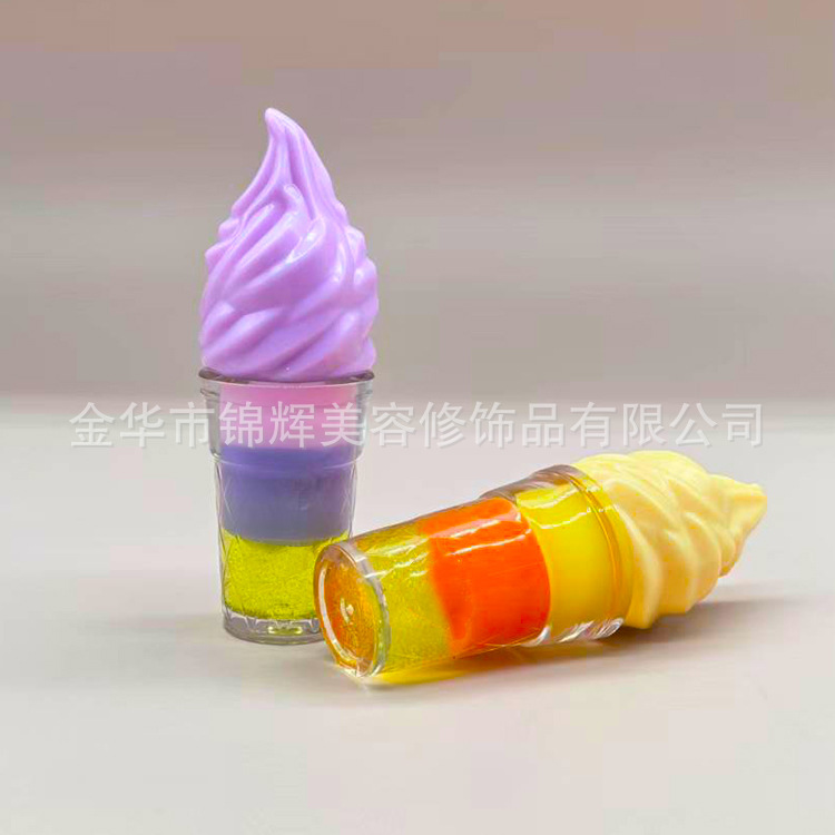 For Export Only Ice Cream Lip Gloss Layered Multi-Color Lip Gloss for Export Only