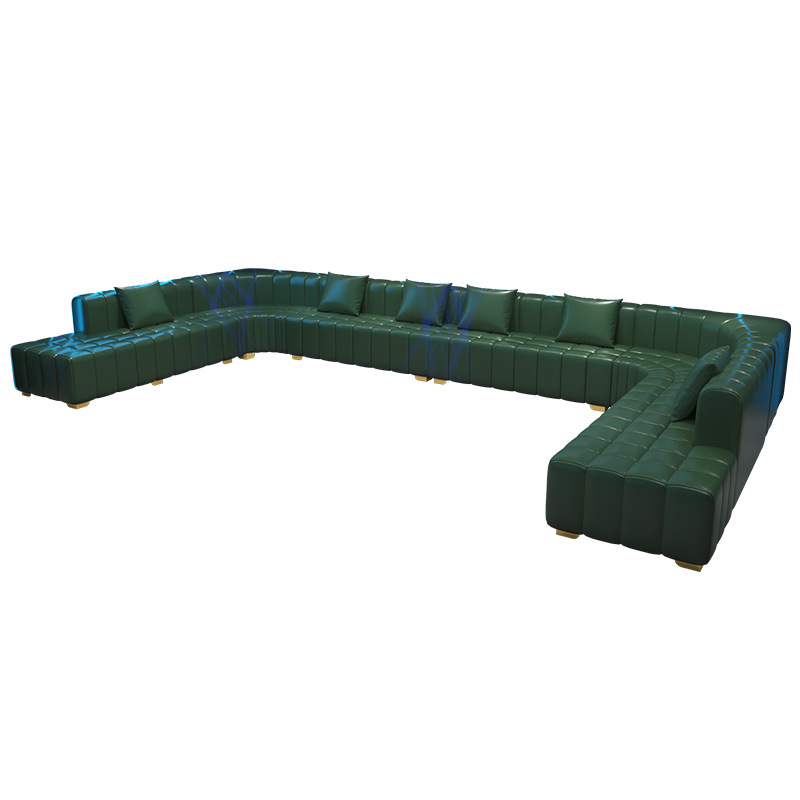 Ktv Sofa Bar Booth Nightclub Sofa Coffee Table Ktv Box Sofa Hotel Tables and Chairs Clear Bar Ul Type Sofa