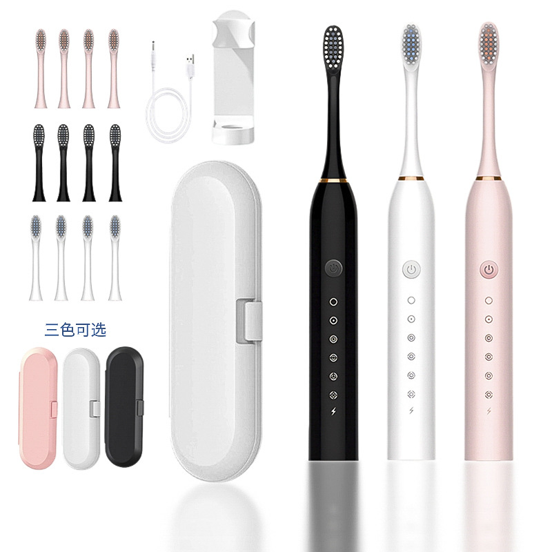 Electric toothbrush charging adult children universal soft brush household portable waterproof toothbrush suit cross-border wholesale