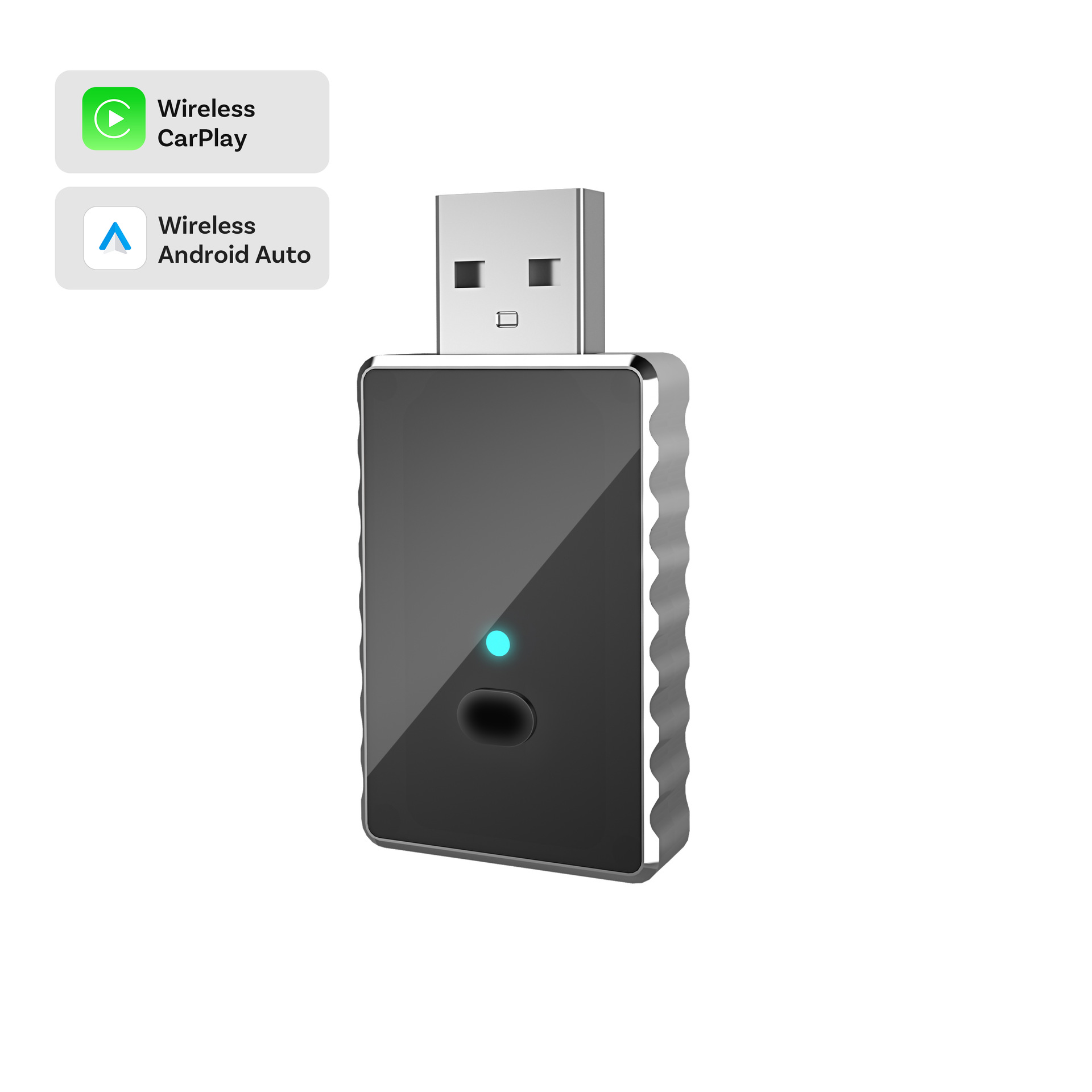 Wireless Carplay Android Auto Car Adapter Dual Protocol Wired to Wireless Carplay Box