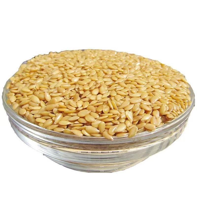 Seasonal New Gold Flaxseed Brown Flaxseed Raw and Mature Flaxseed Whole Cereals Oil Extraction Raw Material Wholesale