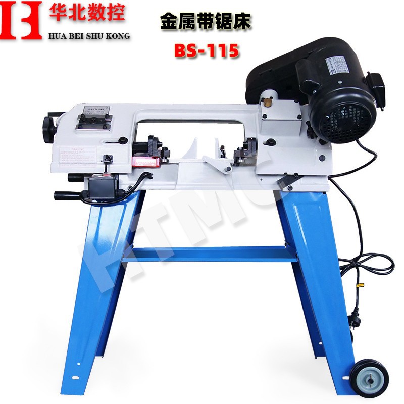 Sawing Machine Bs115 Portable Mobile Small Sawing Machine Angle Cutting Metal Band Sawing Machine Hardware Universal Band Saw Blade