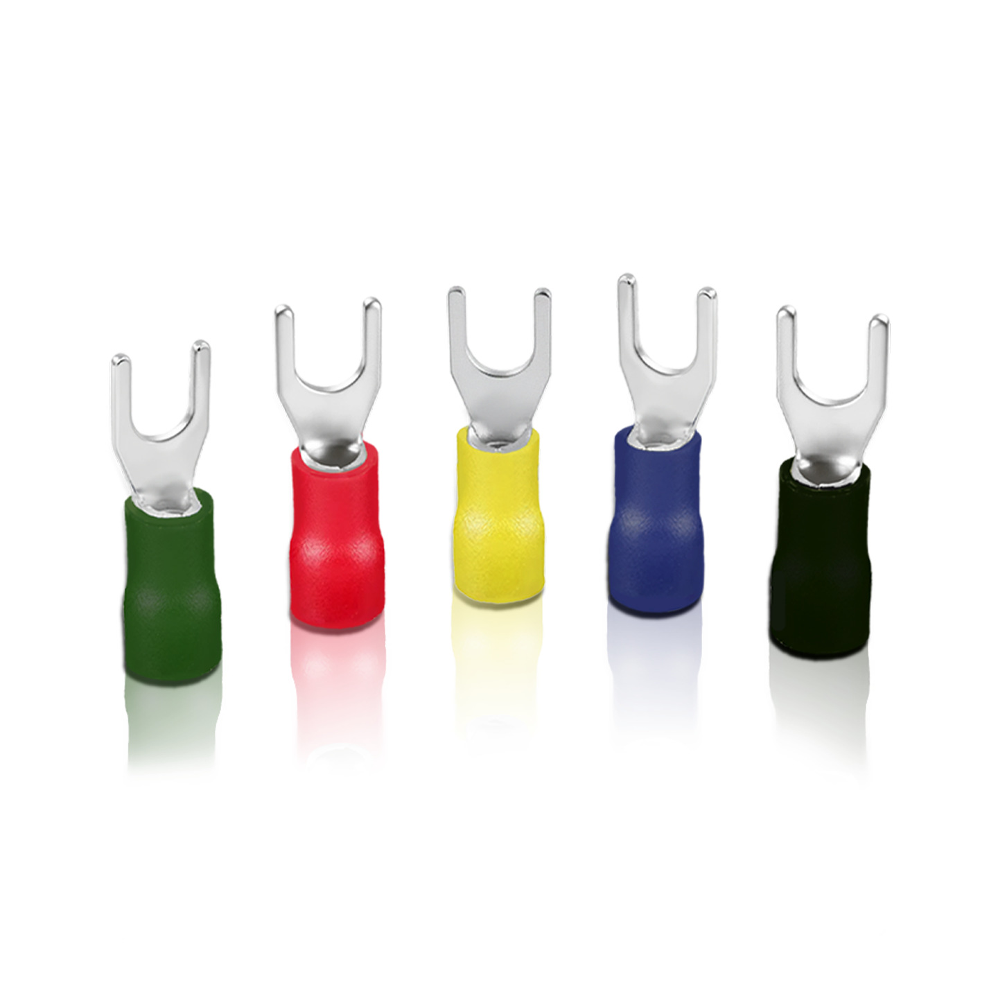 Cnxi Huaxi Technology National Standard Sv1.25-4 Fork-Shaped Insulated Terminal U-Shaped Cold-Pressed Terminal Y-Shaped Copper Wire Ear