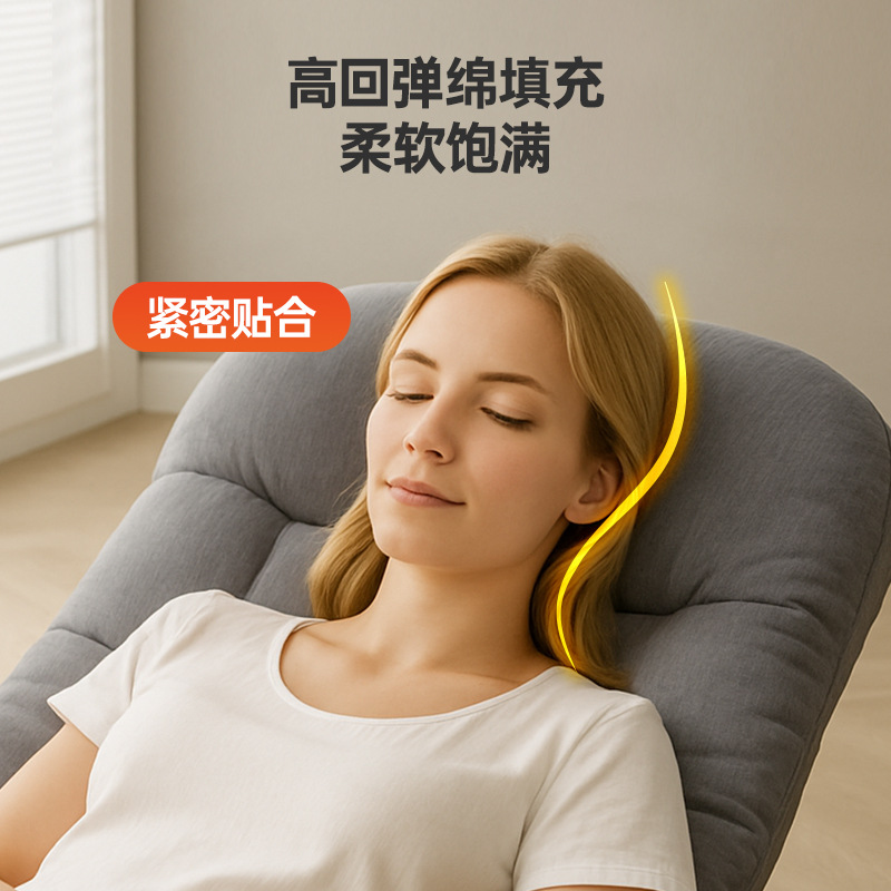 Lunch Break Folding Bed Outdoor Single Bed Simple Portable Office Nap Camp Bed Multi-Functional Recliner Companion Bed