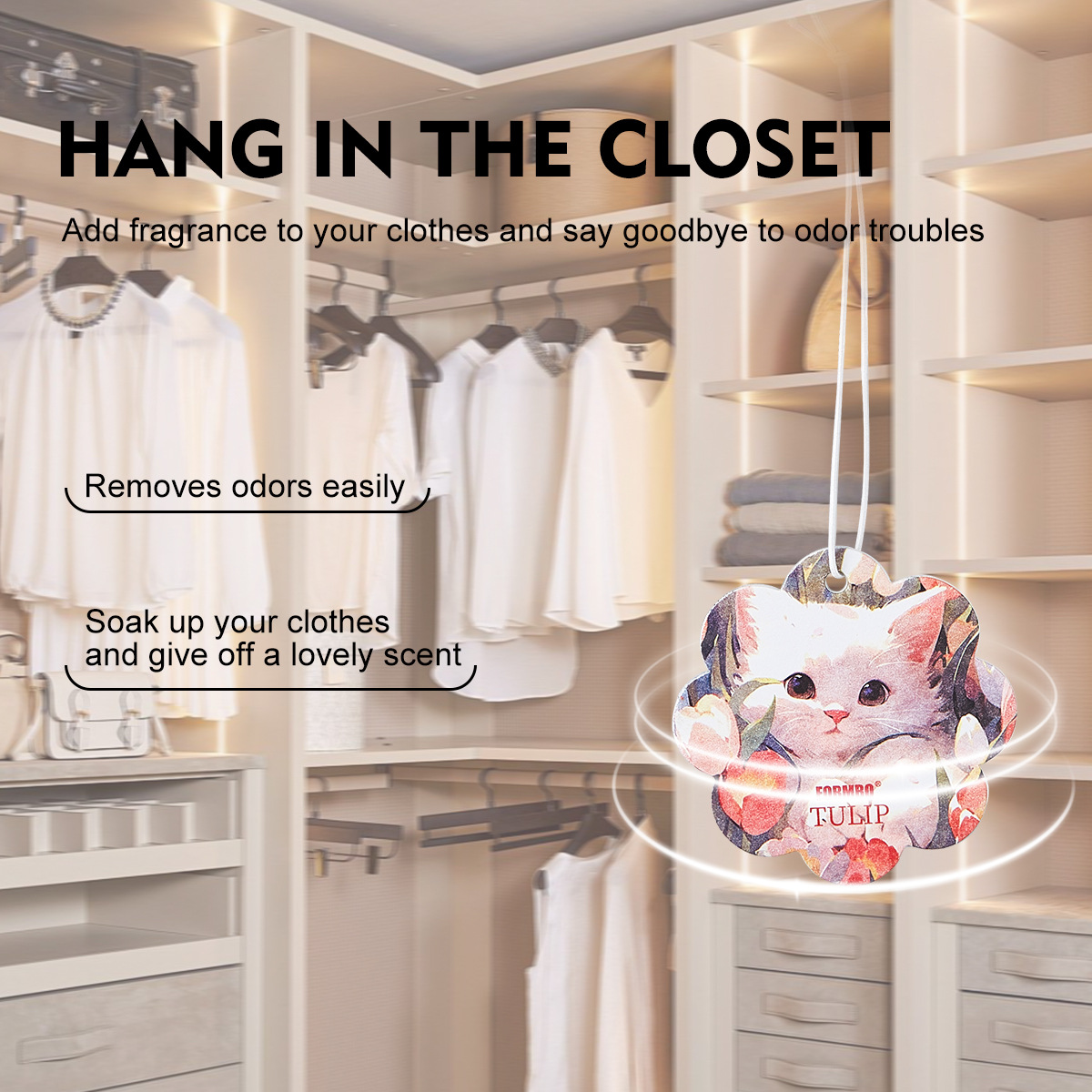 [Cross-Border Supply] Formbo Aromatherapy Card Fresh Air Long-Lasting Fragrance Car Fragrance Pendant