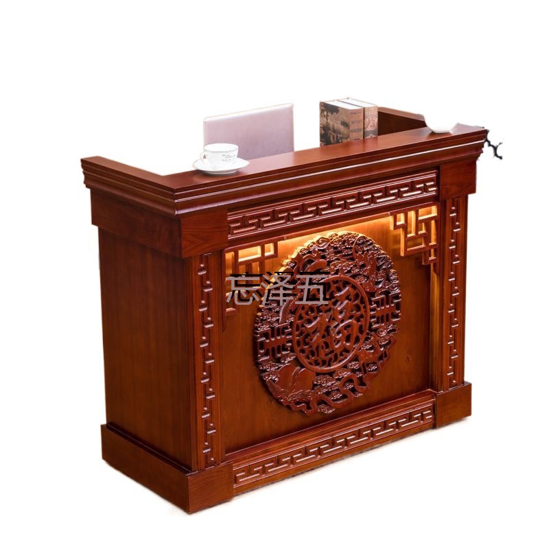 PCGS Chinese Cashier Bar Front Desk Small Supermarket Beauty Salon Internet Celebrity Antique Barber Shop Milk Tea Shop Reception