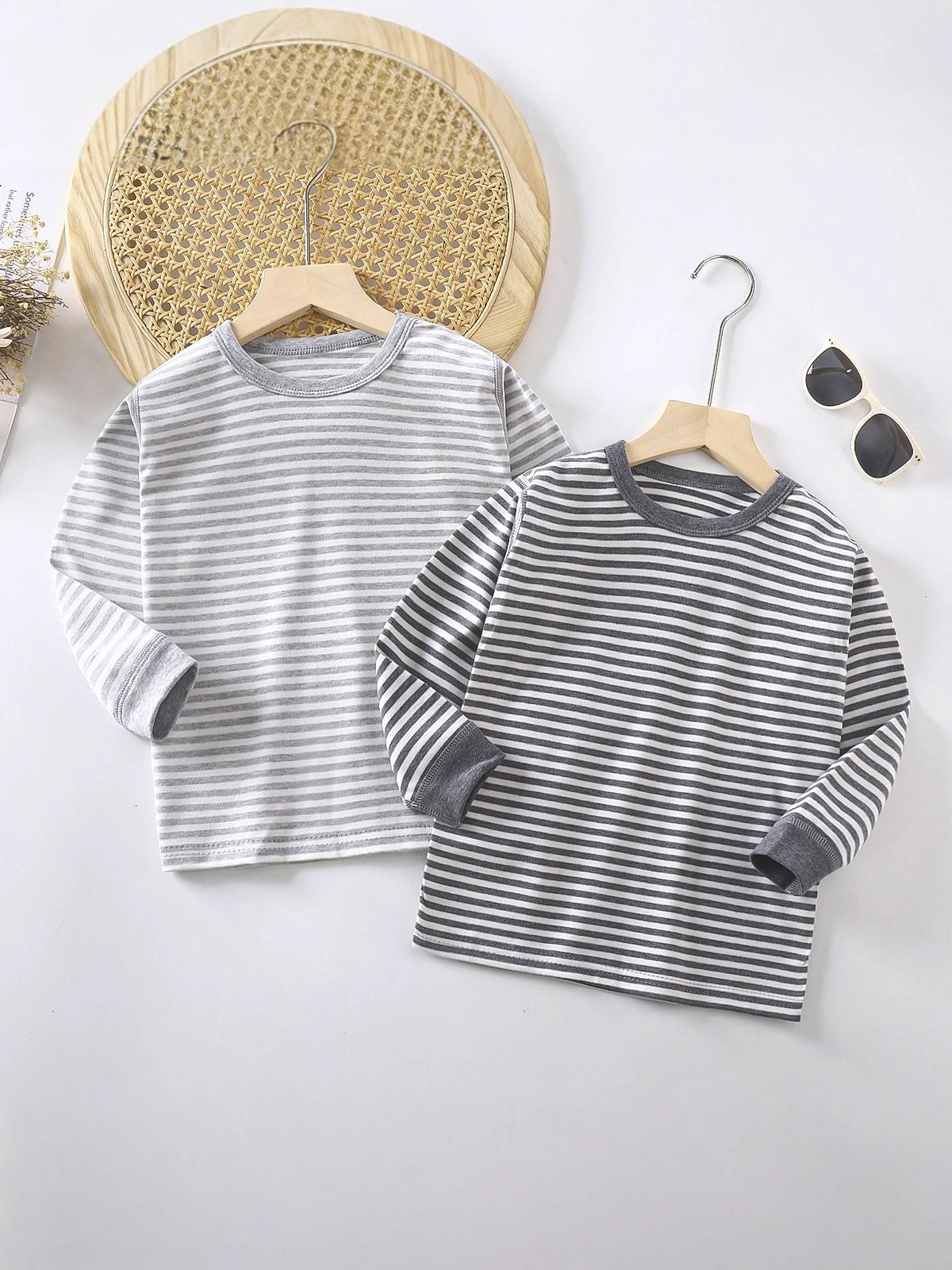 Export quality spring and autumn children's sanding boneless 40 pure cotton autumn clothing line clothing home clothing big children's pajamas base
