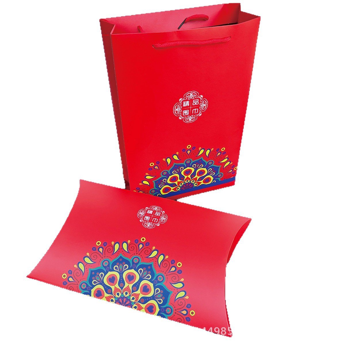 New Enlarged Fine * Scarf Silk Handbag Ready-Made Scarf Gift Paper Bag Ingot Box Manufacturer One Piece