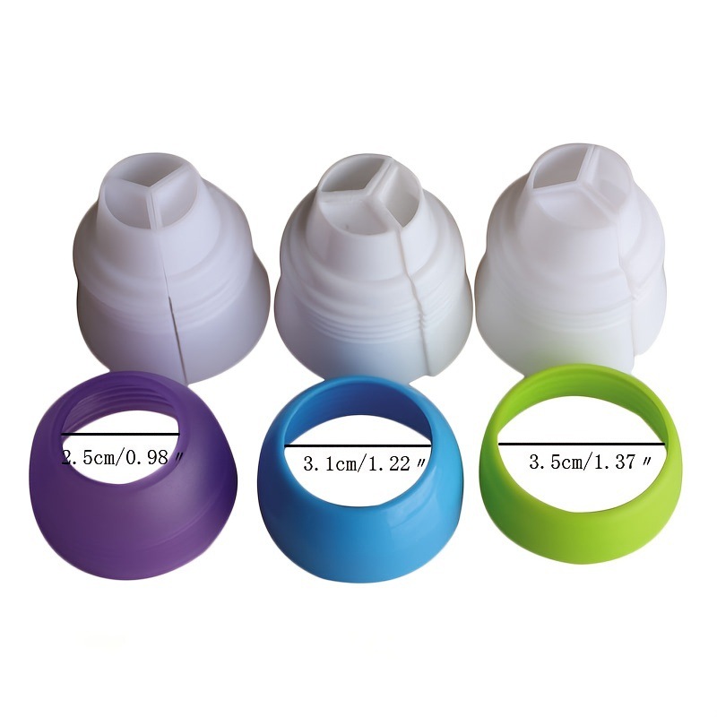 Russian Piping Nozzle Adapter Cream Piping Bag Three-Color Medium Torch Cross-Border Bestseller