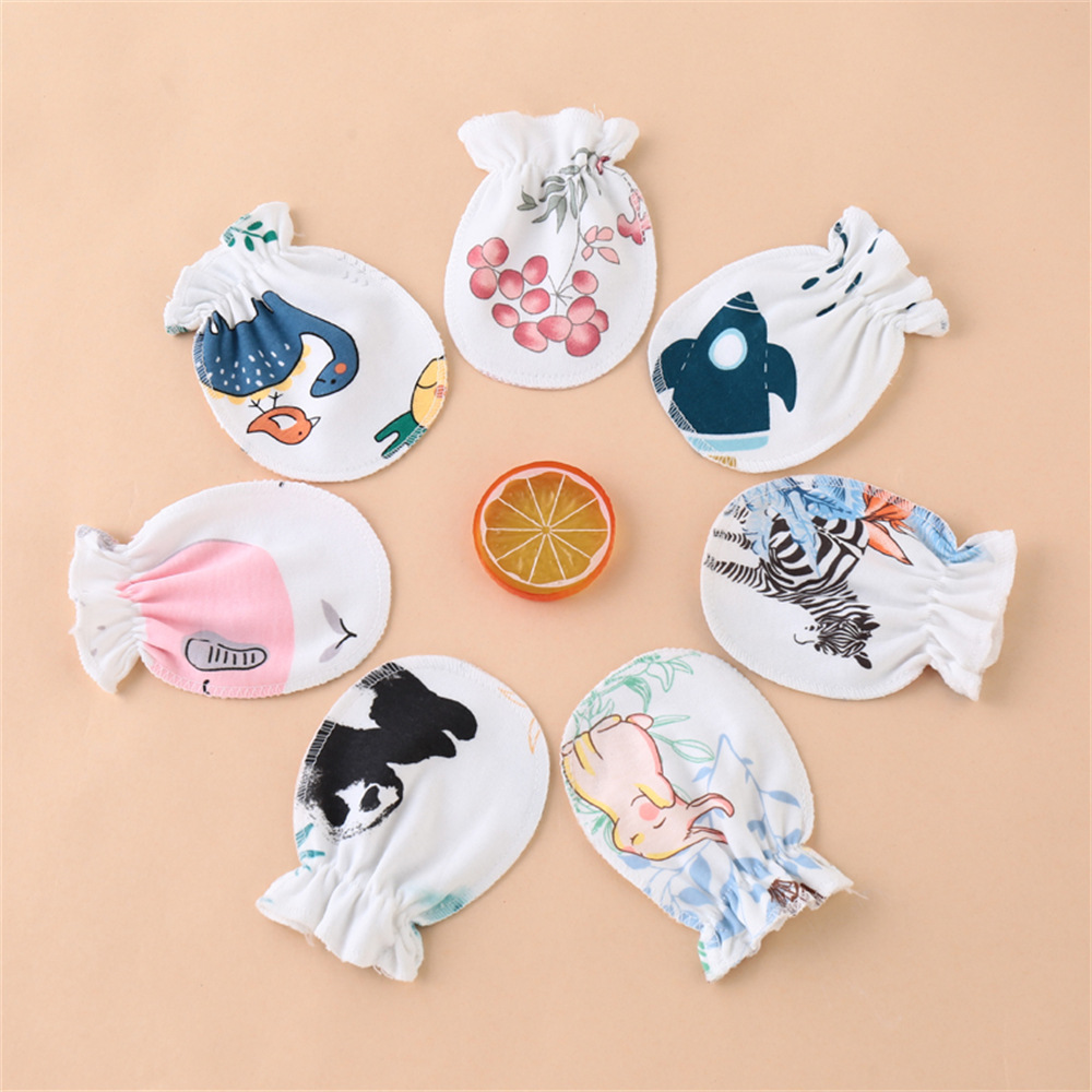 Маленькие перчатки для новорожденных, антицарапин, для 0-6 месяцев