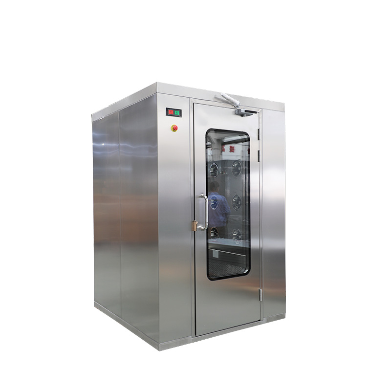 Suzhou Air Shower Quick Door Manufacturer Double Double Blow Intelligent Induction Blow Shower Workshop Stainless Steel Double Door Air Shower Room