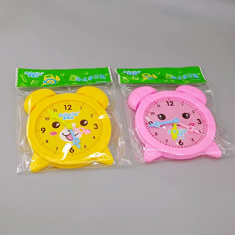 Clock model learning and understanding time teaching aids for primary school students in grade one and two teaching clock face three-needle children's learning tools