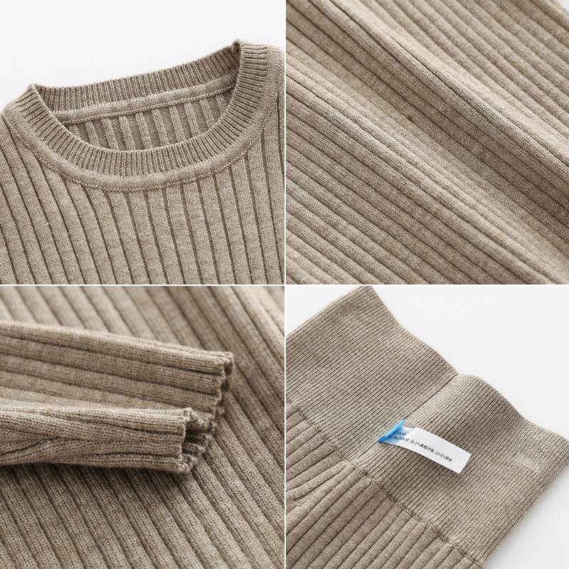 Baby Sweater Set Autumn and Winter New Baby Bottoming Infant Sweater Bottoming Sweater Sweater