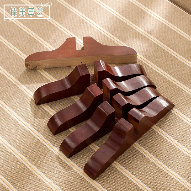 Factory wholesale solid wood folding screen base porch living room office partition fixed support stand