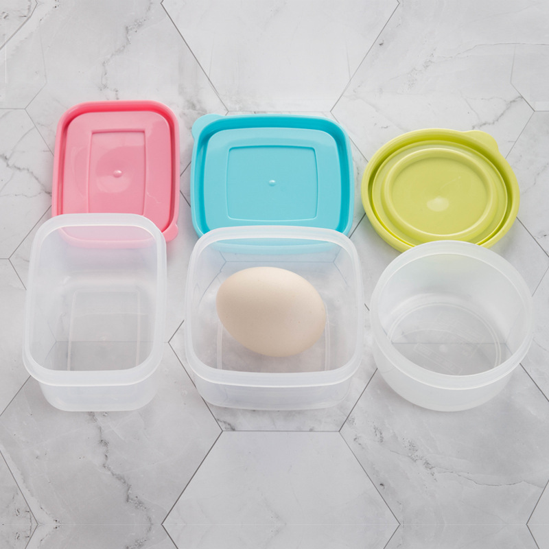 Japanese Square Crisper Mini Compact Plastic Box Refrigerated Sealed Box Food Sample Box 250ml