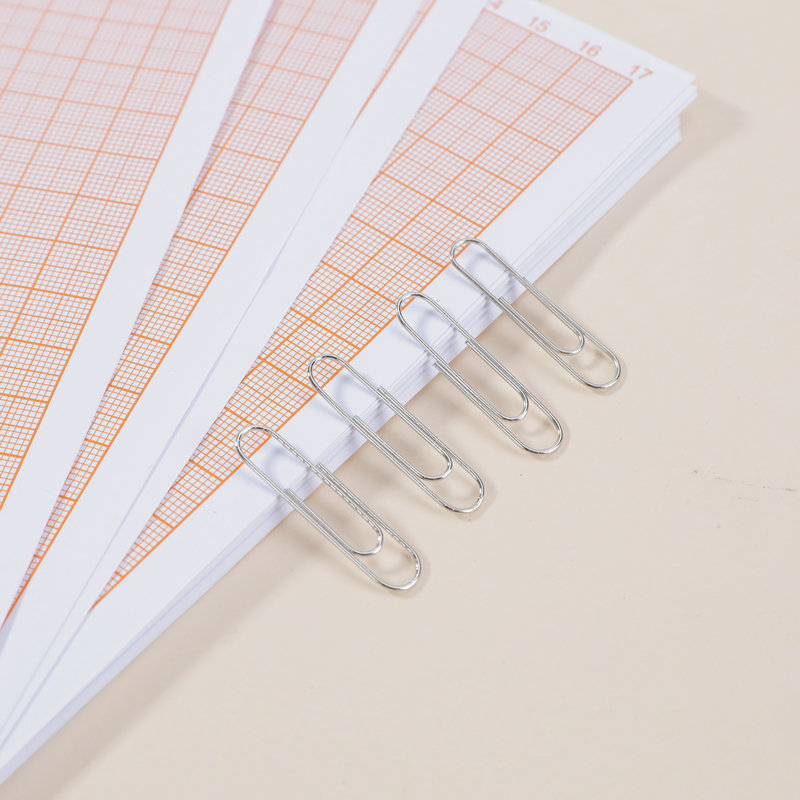 Embossed non-slip fixed paper clip silver pin nickel-plated paper clip 100 pieces \box office supplies wholesale