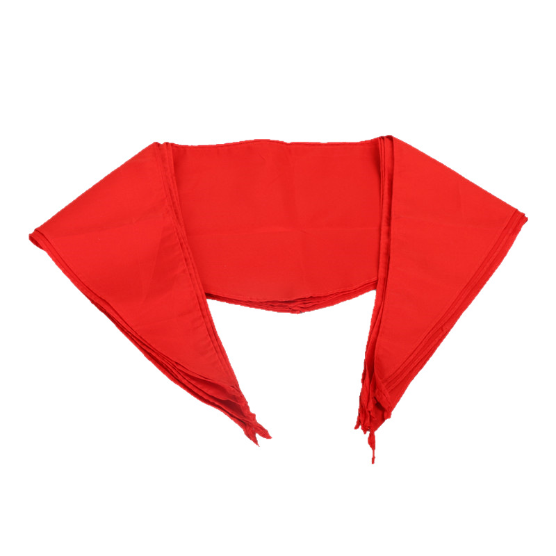 New national standard primary school student red scarf wholesale cotton standard 1.2 m 1 m pure large satin adult red scarf
