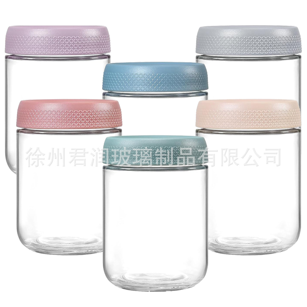 Стеклянная банка Mason с герметичной крышкой, для хранения овсянки, закусок и орехов
