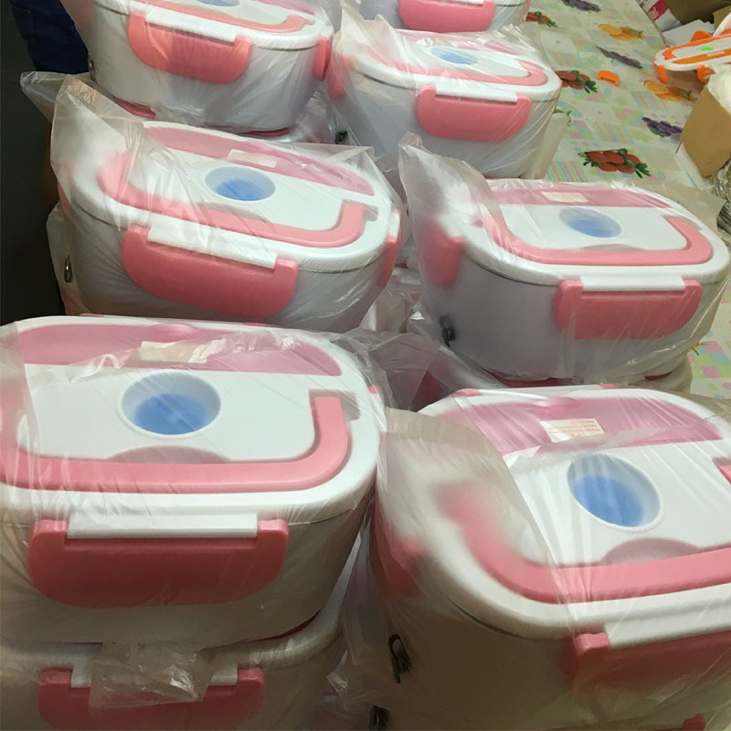 Specialized Stainless Steel Electric Lunch Box for Export, 110/220V, Dedicated to Cross-border Trade Plug-in Heating Lunch Box