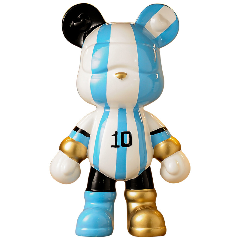 Violence Bear Ornaments Light Luxury High-end Living Room Wine Cabinet TV Cabinet Bucket Cabinet Clothing Store Live Room High-end Sense Decorations