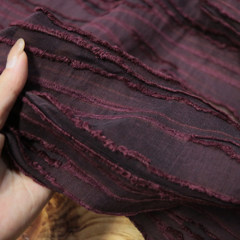 Silk Linen Cut Flower Silk Old Material Dulo Fabric Vintage Silk Non-Legacy Fragrant Cloud Yarn Hanfu Niche Designer Fabric