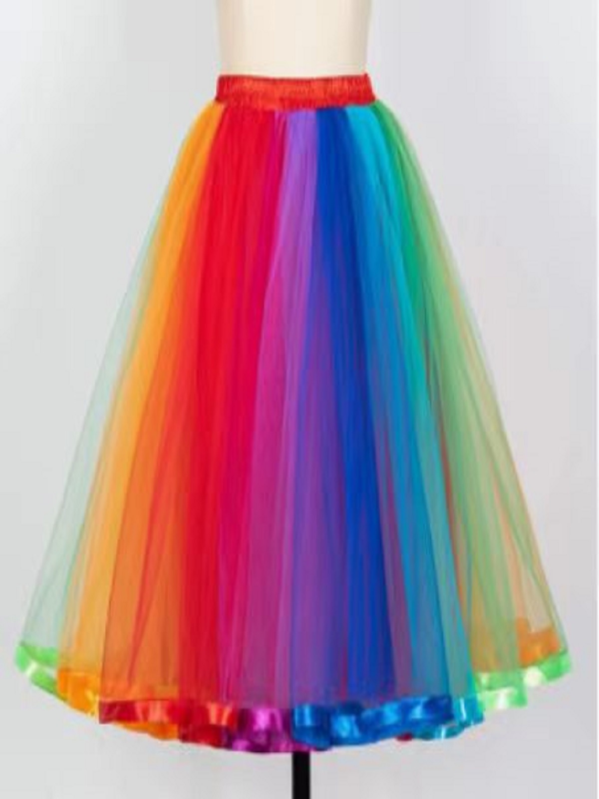 Factory wholesale color skirt skirt new European and American style wedding dress photography color skirt support
